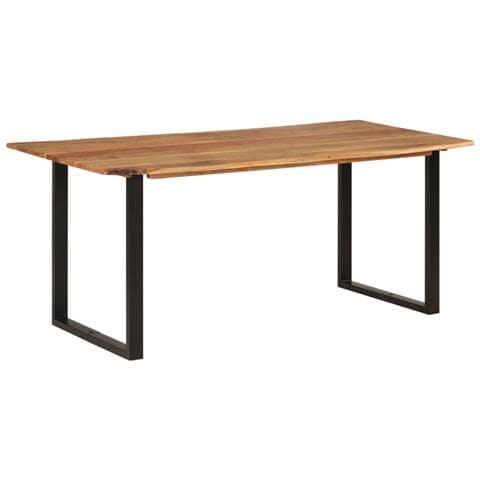 Tavolo Da Pranzo 180x90x76 Cm In Legno Massello Di Acacia - Foto 2
