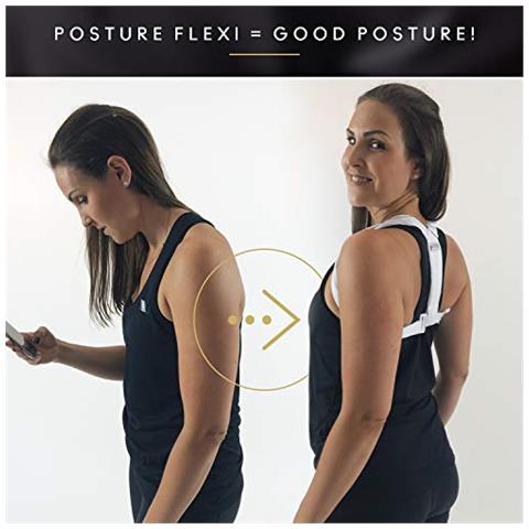 Svedese Postura Flexi Imbracatura Per Postura Unisex - Adulto, Nero, S / M - Foto 2