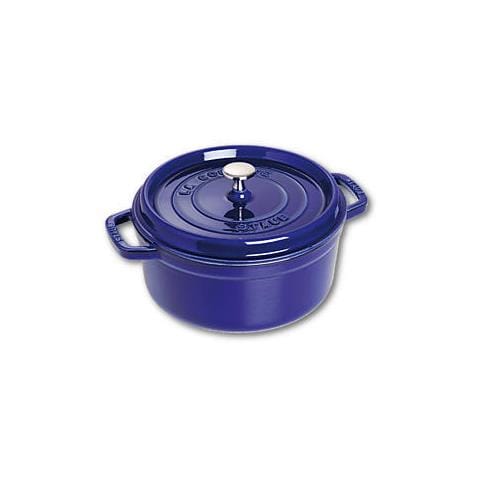 Cocotte in Ghisa con Coperchio Diametro 26 cm Capacità 5 lt Colore Blu Scuro - Linea La Cocotte - Foto 1