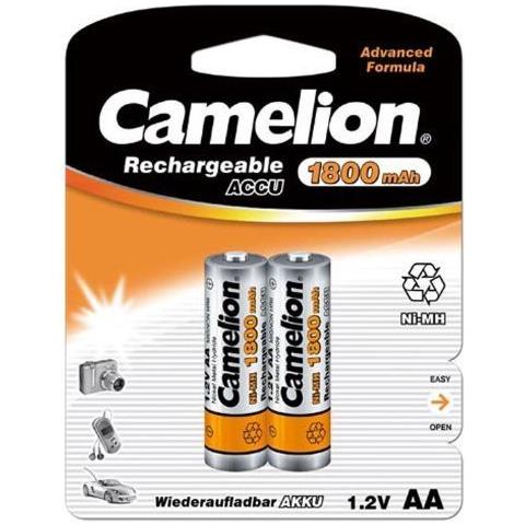 Batteria ricaricabile R06 / AA / 1800 mAh, confezione da 2 - Foto 1
