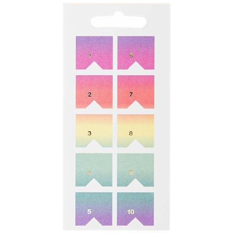 10 Fogli Di Adesivi A Registro Pastello - Foto 1