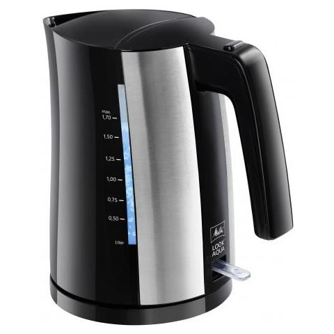 Look Aqua Bollitore Elettrico 1,7 L Nero, Acciaio Inossidabile 2400 W - Foto 1