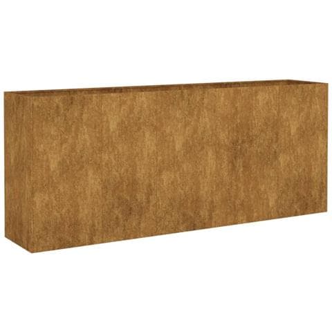 Fioriera Rialzata da Giardino 200x40x80 cm in Acciaio Corten - Foto 1