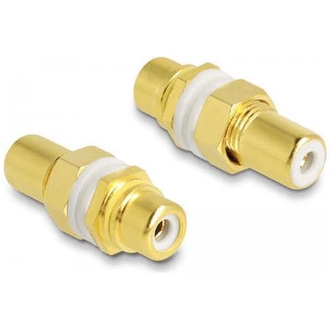 Adattatore Audio Presa Cinch Per Presa Per Installazione, Anello Di Colore Bianco - Foto 2