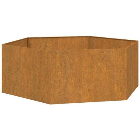 Fioriera Ruggine 138x120x45 cm Acciaio Corten - Foto 2