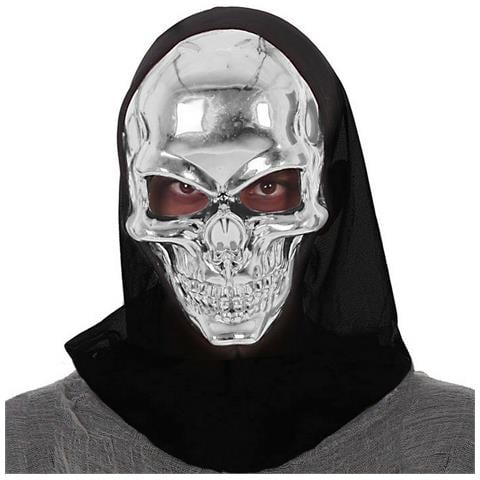 Maschera Scheletro Argentato - Foto 1