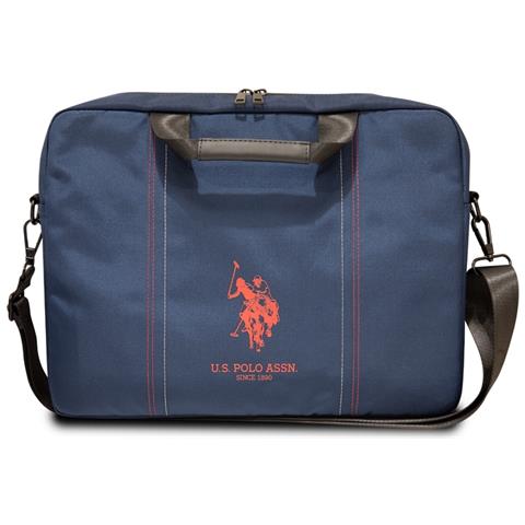 Borsa Porta Pc Per Computer Portatile 15'' Double Horse, Blu - Foto 1