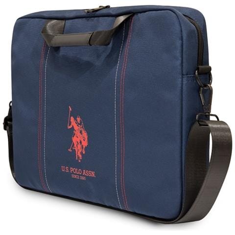 Borsa Porta Pc Per Computer Portatile 15'' Double Horse, Blu - Foto 2