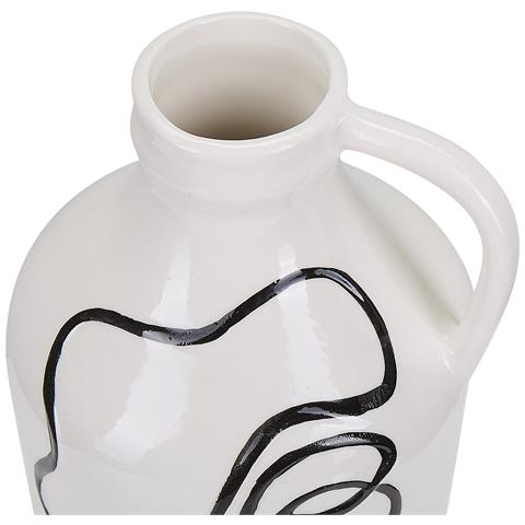 Vaso Da Fiori Agrinion Gres Porcellanato 19 Cm Bianco - Foto 2