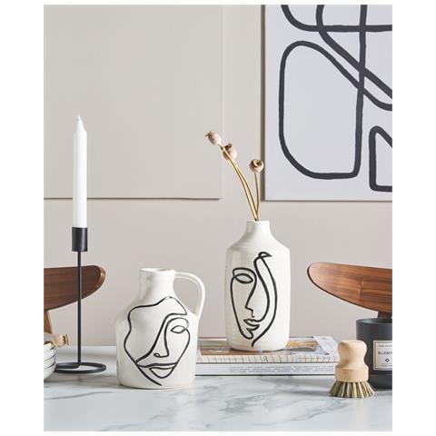 Vaso Da Fiori Agrinion Gres Porcellanato 19 Cm Bianco - Foto 6