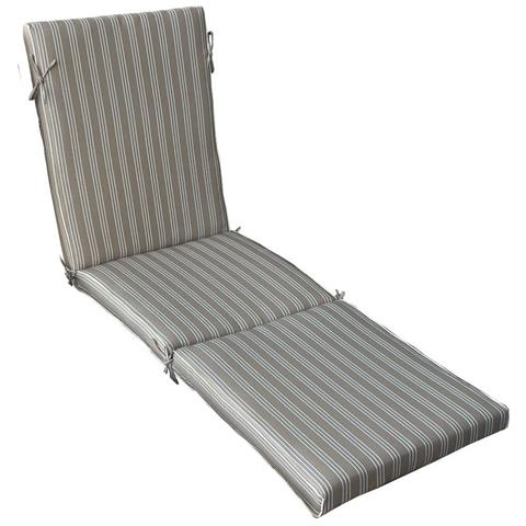 King - Cuscino Sdraio Con Doppia Cucitura Idrorepellente A Righe - Foto 2