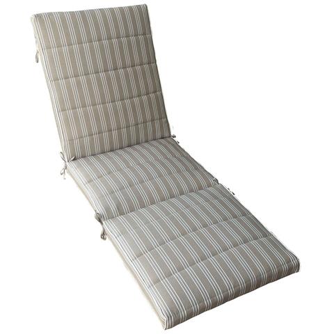 King - Cuscino Sdraio Con Doppia Cucitura Idrorepellente A Righe - Foto 1