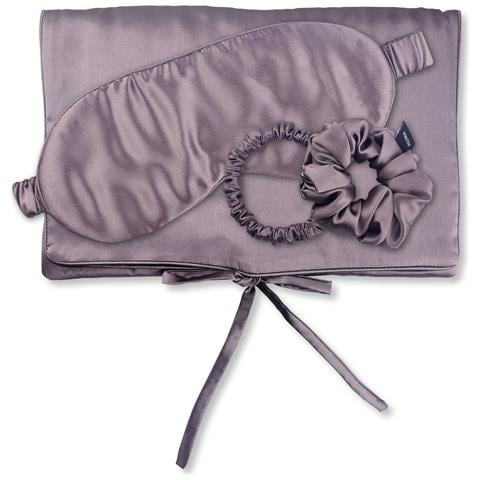 Travel Set Hair Borsa Di Seta, Maschera Per Dormire, Scrunchie S & Scrunchie M - Foto 1