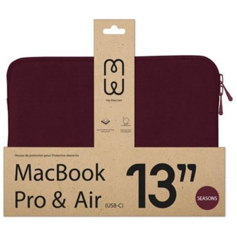 Custodia Per Macbook Pro 14'' 2021 / 2023 In Memory Foam Antigraffi, Rosso - Foto 5