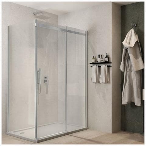 Lato Fisso Calla Lf116 Cristallo 6 Millimetri Chrome *** Misure : 87-89xh195 Cm Trasparente - Foto 1