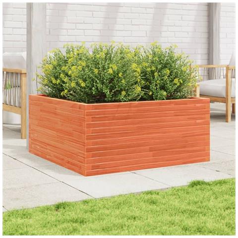 Fioriera Giardino 100x100x46 Cm Legno Massello Pino - Foto 3