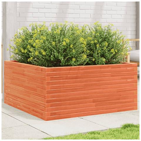 Fioriera Giardino 100x100x46 Cm Legno Massello Pino - Foto 1