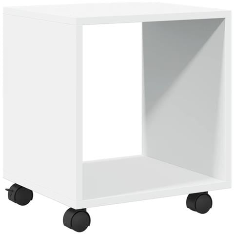 Mobiletto Con Ruote Bianco 37x33x42,5 Cm In Truciolato - Foto 2
