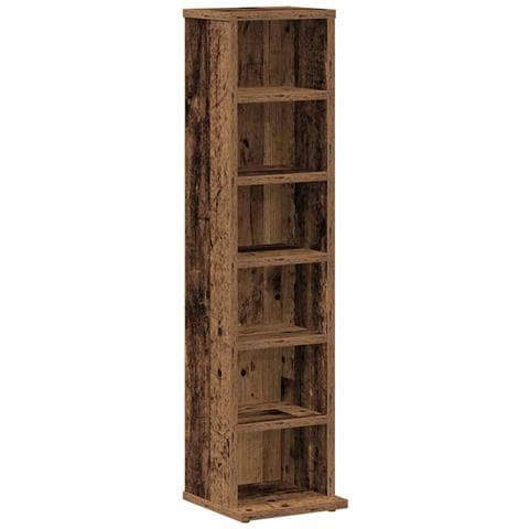 Mobile Porta Cd Legno Vecchio 21x20x88 Cm In Legno Multistrato - Foto 2