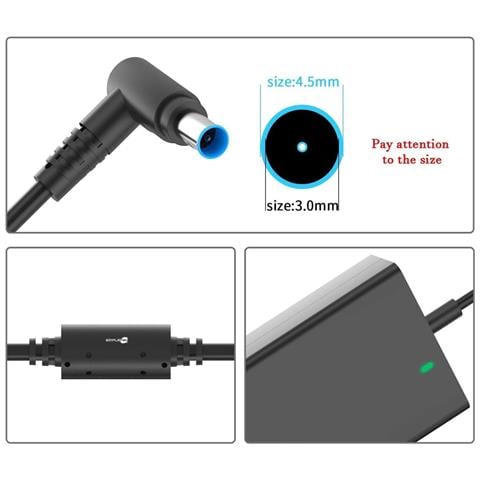 Alimentatore 65w 4.5mm X 3.0mm 19.5v 3.33a Compatibile Con Hp Pavilion Stream - Foto 5
