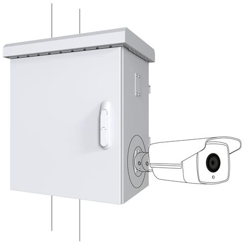 RCCTV004 rack 0U Bianco - Foto 1