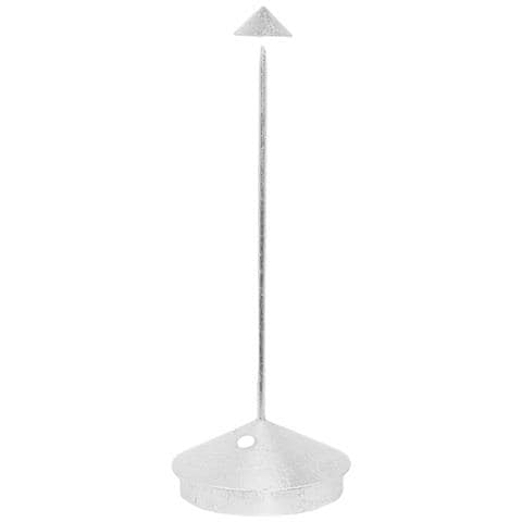 Lampada A Led Da Tavolo Pina Pro Foglia Argento Ricaricabile E Dimmerabile Senza Fili - Foto 1