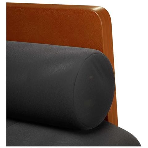 Divano Divanetto con Cuscini Bolster Nero 110 cm Velluto - Foto 2