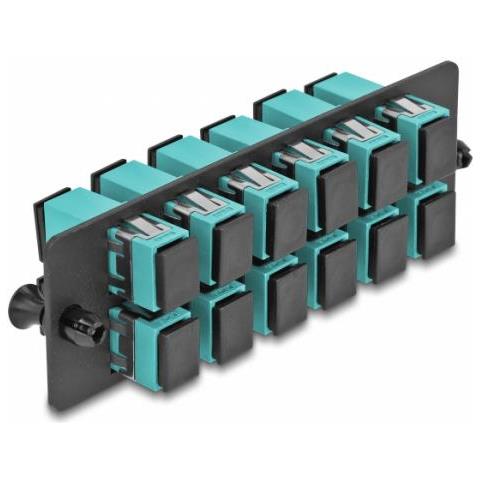 Delock 66928 Adattatore Di Fibra Ottica Sc/sc 1 Pz Colore Acqua, Nero - Foto 1