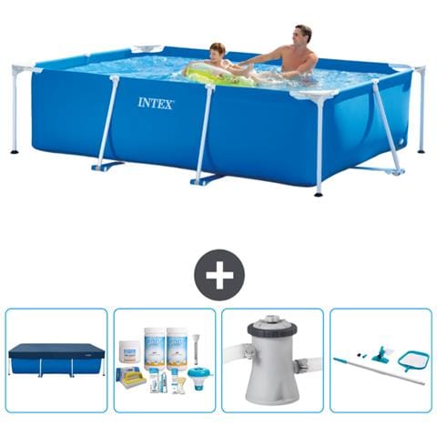 Piscina Fuori Terra - Rettangolo - 260x160x65 Cm - Blu - Include Accessori Coordinati Cb7 - Foto 1