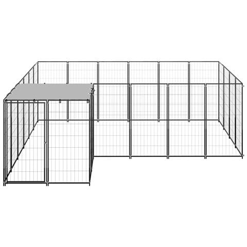 Gabbia Per Cani Nera 8,47 M² In Acciaio - Foto 1