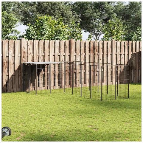 Gabbia Per Cani Nera 8,47 M² In Acciaio - Foto 8