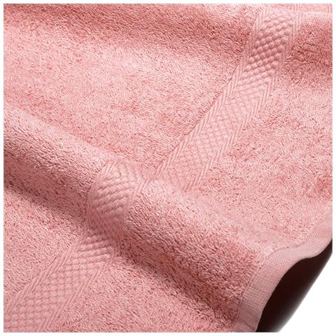 Telo Bagno Spugnissima Minorca In Cotone Colore Rosa Misura Standard - Foto 2