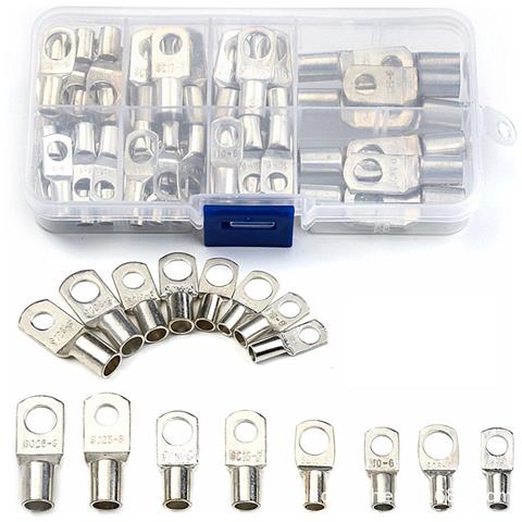 8 Tipi Di Elementi Di Fissaggio In Filo Di Rame, Confezione Da 60 Silver - Foto 1