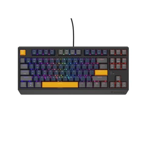 THOR 230 TKL tastiera Gaming USB + RF Wireless + Bluetooth QWERTY Nero, Blu, Grigio, Arancione - Foto 1