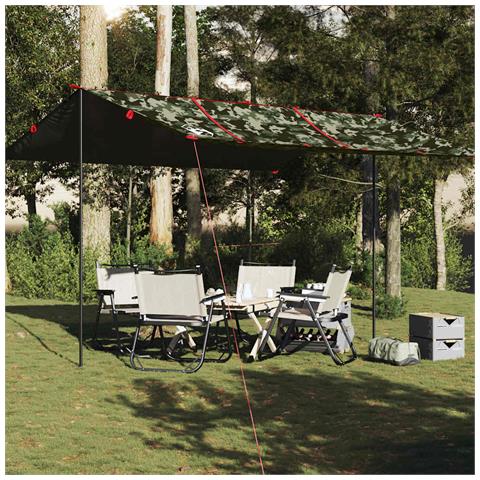 Telone da Campeggio Mimetica 451x420 cm Impermeabile - Foto 1