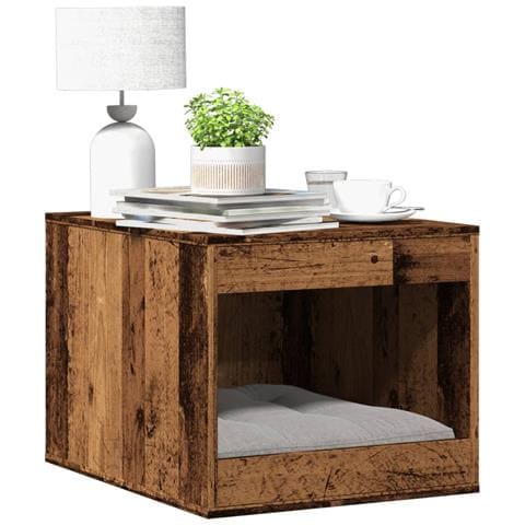 Recinto Lettiera Gatti Legno Vecchio 47x59x42 cm in Truciolato - Foto 2