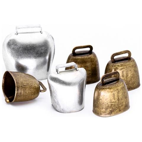 Campane Antiche In Bronzo - Confezione Da 10, 35x35x24mm Campane In Ferro - Foto 2