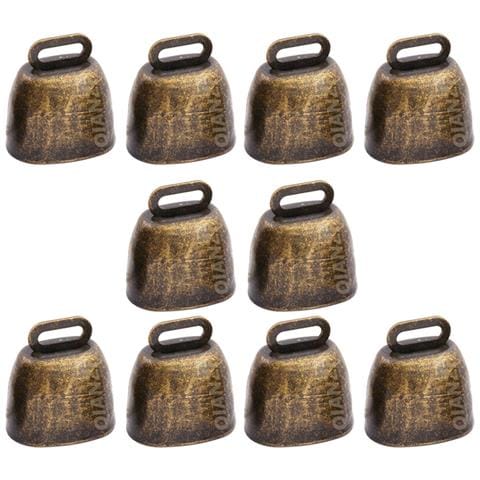 Campane Antiche In Bronzo - Confezione Da 10, 35x35x24mm Campane In Ferro - Foto 1