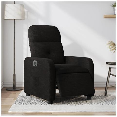 Poltrona Elettrica Reclinabile Nera in Tessuto - Foto 2