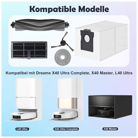Kit Di Accessori Per Aspirapolvere Robot Per Serie Dreame X40/l40/mova - Foto 2