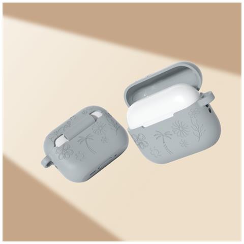 Custodia Protettiva In Silicone Compatibile Con Apple Airpods Pro 3 - Antishock, Impermeabile E Anti-caduta Grey - Foto 3