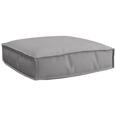 Cuscino per seduta pallet Grigio 60 x 60 x 12 cm Tessuto Oxford - Foto 1