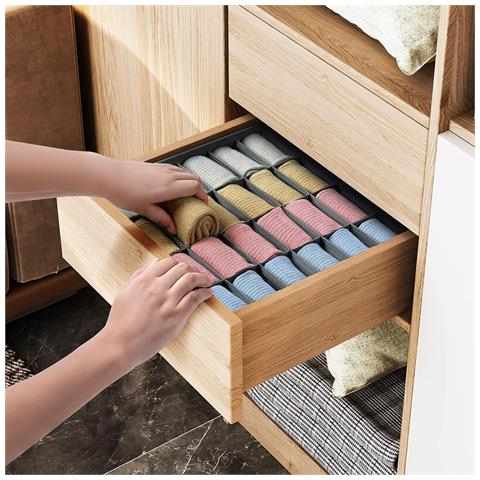 Organizzatore A 2 Scomparti Per Cassetti - Pantaloni, Calze E Biancheria Intima - Foto 7