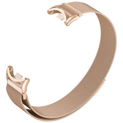 Cinturino In Metallo Compatibile Con Xiaomi Band 8/9/10 - Design Magnetico A Molla Pinkgold - Foto 3