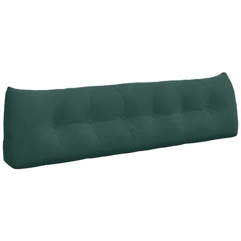 Cuscino per Schiena Verde Scuro 180 x 24 x 50 cm Velluto - Foto 1
