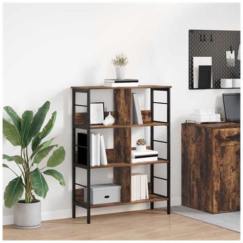 Libreria Rovere fumé 82 x 32 x 112 cm Legno multistrato - Foto 2