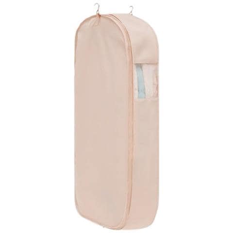 Custodia Antipolvere In Raso Per Abiti, Porta Abiti Appeso Per Cappotti Lunghi E Vestiti Pink Extra Large - Foto 1