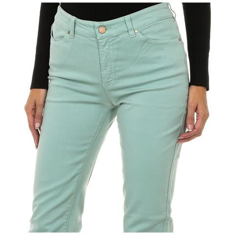 Pantalone Lungo In Tessuto Elasticizzato 6y5j18-5n2fz Donna - Foto 2