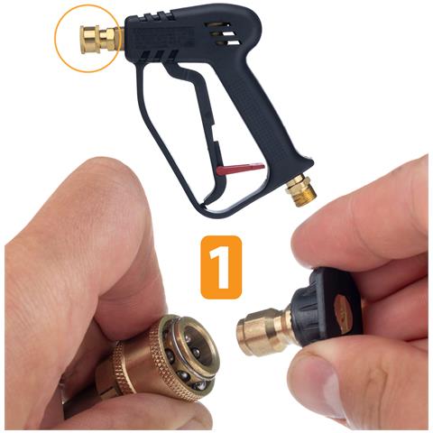 Pistola Per Idropulitrice 5000psi - Compatibile Con Kärcher K2-k7 | Filettatura M22, Attacco Rapido 1/4"" | Set 5 Ugelli - Foto 8