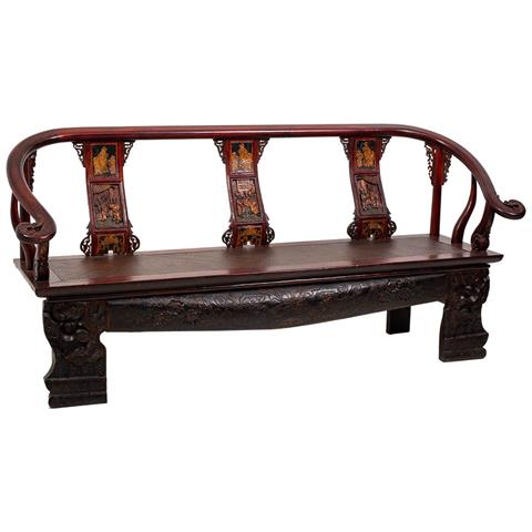 Sgabello In Legno Marrone 210x64x95h - Foto 1